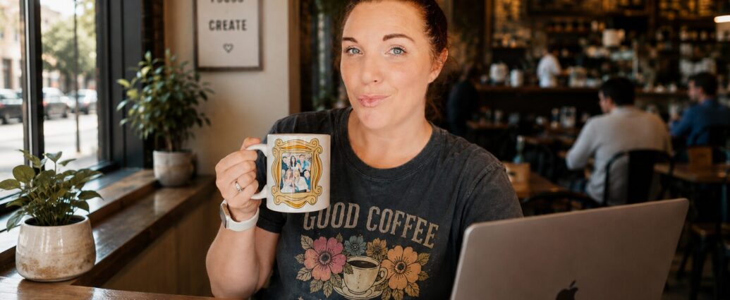 Small business owner reviewing website content and SEO strategy on a laptop while planning ways to make their website easier to find online.