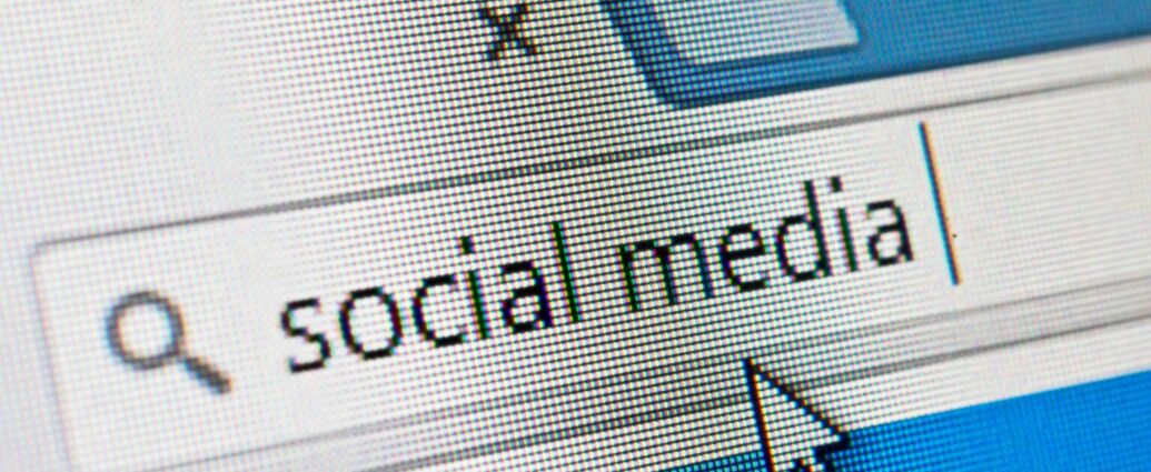 Social media text on a computer screen where you can get social media updates for August 2026.