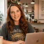Content creator working on repurposing existing content