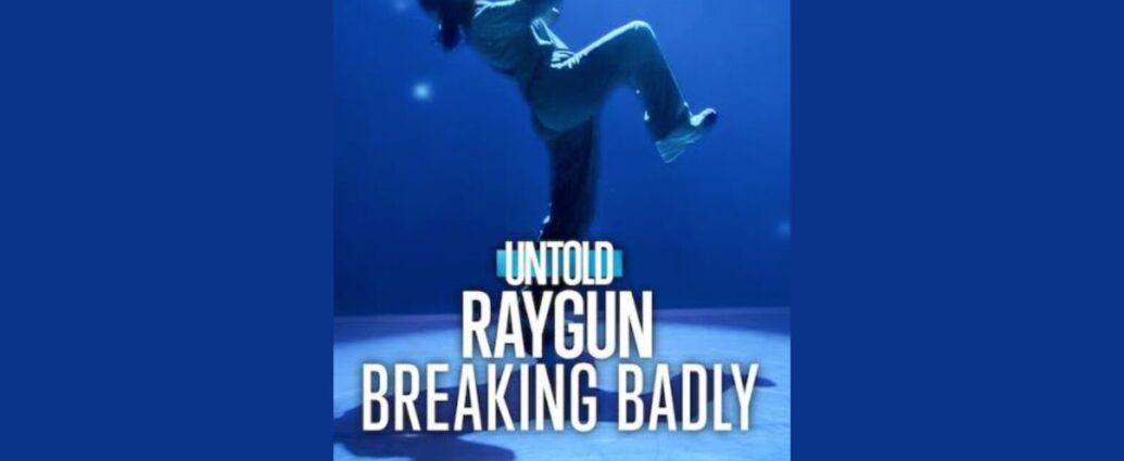 Graphic illustrating social media virality for a review of the Raygun documentary